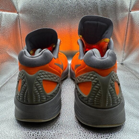 Size 10.5‎ Nike Zoom Hyperdunk 2011 Low Orange Gray Running Sneaker 487637-800 - Picture 8 of 12